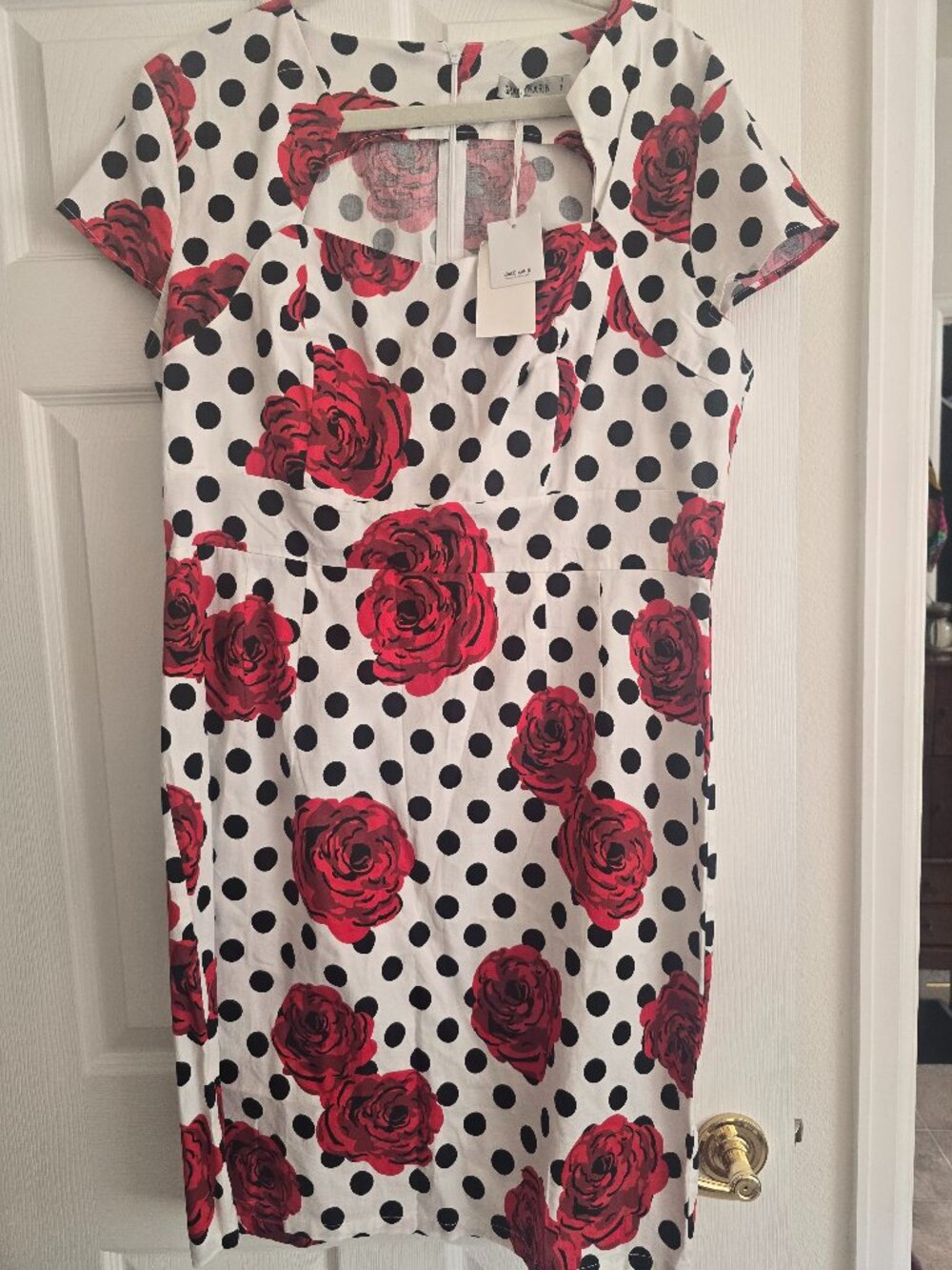 Grace Karin Sheath Shift Retro Swing Polka Dot Dress